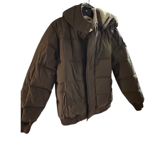 Abercrombie Kids Brown Jacket Size 13/14 Sherpa Insulated Puffer Jacket - Picture 7 of 10